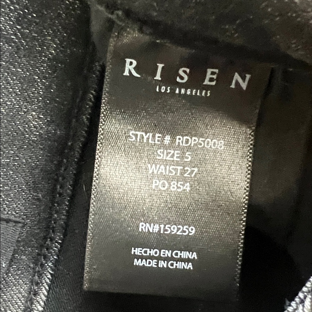 Risen black distressed Jeans - Picture 7 of 8